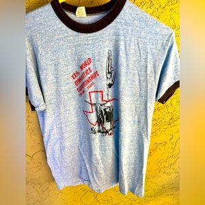 XXth World Gymnastics Championships Cowtown XL Vintage Ringer